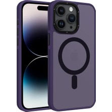 Brabus iPhone 14 Pro Max Uyumlu Çift Yan Katmanlı Darbe Emici Magsafe Transparan Deep Silikon Kılıf