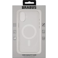 Brabus iPhone 16 Plus Uyumlu Kamera Koruma Çıkıntılı Magsafe Ince Şeffaf Royal Silikon Kılıf