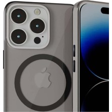 Brabus iPhone 15 Pro Uyumlu Metal Mıknatıslı Standlı Magsafe Ultra Ince Sert Paris Silikon Kılıf