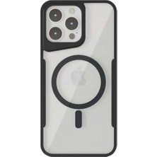 Brabus iPhone 14 Pro Max Uyumlu Magsafe Kamera Korumalı Renkli Şeffaf Ince Horizon Silikon Kılıf