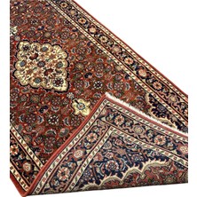 Albos Mücevherat Albos Lu x ury Carpet El Dokuma Iran Halısı 82 x 200 Kiremit  Yün Yolluk Halı