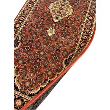 Albos Mücevherat Albos Lu x ury Carpet El Dokuma Iran Halısı 82 x 200 Kiremit  Yün Yolluk Halı