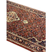 Albos Mücevherat Albos Lu x ury Carpet El Dokuma Iran Halısı 82 x 200 Kiremit  Yün Yolluk Halı