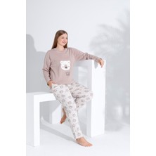 Etoile Pamuk Uzun Kol Kadın Pijama Takımı 98233