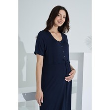 Etoile Bambu Dantel Detaylı Hamile Lohusa Gecelik 30251-30255