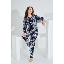 Etoile %100 Pamuk Uzun Kol Kadın Pijama Takımı 98282