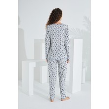 Etoile Pamuk Uzun Kol Kadın Pijama Takımı 98280