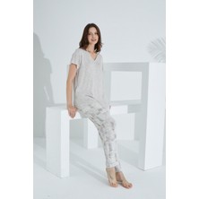 Etoile Bambu, Triko Örgü ,deve Tüyü Yumuşaklığı, Kısa Kol Kadın Pijama Takımı 73231