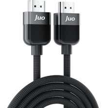 Juo 4K 60Hz 18GBPS Hdr Arc Hdcp Destekli HDMI 2.0 Örgülü Kablo 1 Metre