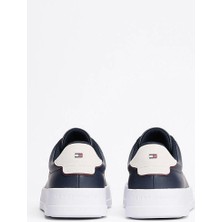 Tommy Hilfiger Tommy Jeans Erkek Lacivert Pebble Grain Court Sneaker