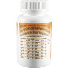 EuRho Vital A-Z Multivitamin Plus Lutein&Q10 Vitaminler, Mineraller, Lutein ve Koenzim Q10 İçeren Takviye Edici Gıda