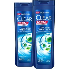 Clear Men Şampuan Cool Sport Menthol Ferahlatıcı Mentol Etkisi 350 ml X2 Adet