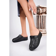 Apella 4104 Önü Kapalı Nakışlı Günlük Kadın Terlik