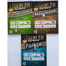 Liderler Karması 8. Sınıf 3 Lü SET(MATEMATİK16 DENEME-FEN16 Deneme-Türkçe  16 Deneme)