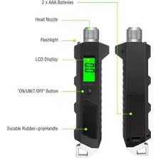 Echo Chicly Araba Lastiği Hava Basıncı Ölçer Dijital 230 Psı Kamyon Araba Için (Yurt Dışından)