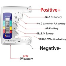 Echo Chicly 5 Adet Dijital Pil Test Cihazı LCD Ekran AA/AAA/9V/1.5V,A (Yurt Dışından)