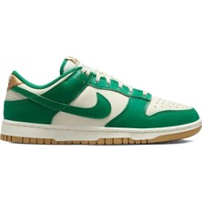 Nike Dunk Low Leather Women Sneaker  Deri Beyaz Yeşil Spor Ayakkabı Kadın