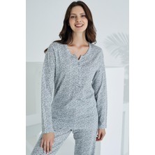 Etoile %100 Pamuk Uzun Kol Kadın Pijama Takımı