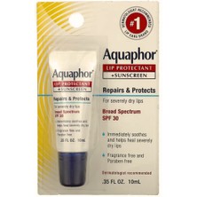 Aquaphor Lip Protectant + Sunscreen Broad Spectrum (Dudak Onarımı + Dudak Balsamı Güneş Koruyucu Uva/uvb) Spf 30 - 10 ml