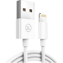 Xo 2.4A Fast USB To Lightning iPhone Uyumlu Kırılma Kopma Engelleyici Data Şarj Veri Kablosu NB47