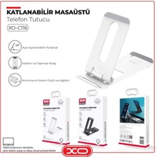 Xo C116 Silver Katlanabilir Masaüstü Telefon Tutucu