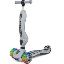Smart Oturaklı Çocuk Scooter 3 Tekerlekli Işıklı Scooter Yükseklik Ayarlı 1-5 Yaş