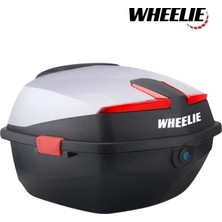 Wheelıe XT01-SW 32 Litre Motosiklet Arka Çanta Gümüş Beyaz Su Geçirmez