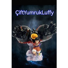 One Piece Gk Çift Yumruklu Luffy Figürü Yüksekliği 200MM (Yurt Dışından)