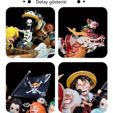 One Piece Anime Figure Gk Hasır Şapka Grubu Ejderha Tekne Yüksekliği 360MM (Yurt Dışından)