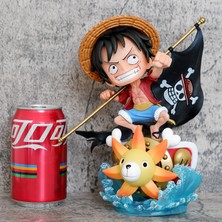 One Piece Bayrak Taşıyan Hasır Şapka Luffy Gk Figürü Yüksekliği 220MM (Yurt Dışından)