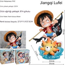 One Piece Bayrak Taşıyan Hasır Şapka Luffy Gk Figürü Yüksekliği 220MM (Yurt Dışından)