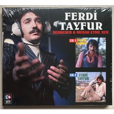 Ferdi Tayfur Derbeder & Merak Etme Sen Çift CD (Jelatininde Orjnal Dönem Baskı Cd)