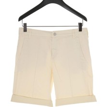 Escada Sport  Dar Kesim Katlı Paça Cepli Pamuklu Şort