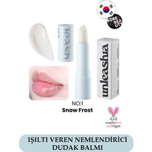 Glacier Vegan Lip Balm No:1 Snow Frost - Vegan Parlak Dudak Balmı, Dudak Nemlendiricisi