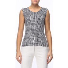 Escada Sport  Desenli Kolsuz Yuvarlak Yaka Dar Kesim Kazak