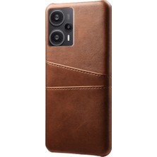 LR Joyful Xiaomi Redmi Note 12 Turbo/poco F5 5g Telefon Kılıfı Çift Kart Yuvaları Deri Kaplamalı Pc Telefon Kapağı (Yurt Dışından)