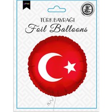 Türk Bayrağı Folyo Balon 18"