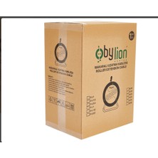 Bylion Makaralı Seyyar Uzatma Kablosu 3 x 1.5 mm² 25 m Turuncu