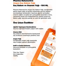 Pharma Naturactive Argan Saç Bakım Yağı, Onarıcı ve Nemlendirici, 100ML