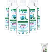 Green Clean Bitkisel Çamaşır Deterjanı 5 Adet 1000 ml ve Rosie Pamuk