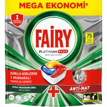 Fairy Platinum Plus Bulaşık Makinesi Deterjanı Tableti / Kapsülü 75 Yıkama