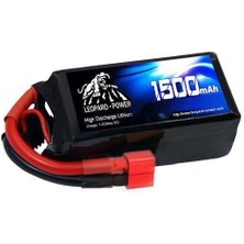 Leopard Power 1500 mAh 7.4V 2S 30C Lityum Polimer Lipo Batarya Pil T Plug