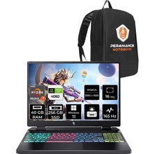 Acer Nitro 16 Amd Ryzen 7 8845HS 40GB 256GB SSD RTX4060/8GB 16" Qhd+ 165Hz W11H Taşınabilir Bilgisayar & Per4 Çanta NHQSKEY001P361