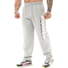 Gri Melanj Kışlık Eşofman Altı Big Sam 1035