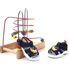 Gezer Kids 00202 Siyah Erkek Bebek Çocuk Sandalet Tekstil Cırtlı Yazlık Özellikli