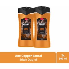 Axe Premium Collection Duş Jeli Copper Santal 3 In 1 Vücut Saç Yüz 300 ml X2