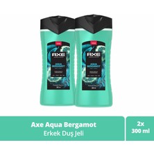 Axe Premium Collection Duş Jeli Aqua Bergamot 3 In 1 Vücut Saç Yüz 300 ml X2