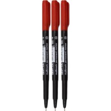 Gıpta Markör Asetat Kalemi S Kırmızı -3 Adet