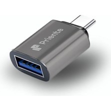 CCA01 Type-C To USB 3.1 Dönüştürücü Metal Adaptör Mini Otg (Priente Türkiye Garantili)