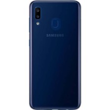 Mopal Samsung A20 / A30 Uyumlu Şeffaf Darbeye Dayanıklı Yumuşak Silikon Telefon Kılıfı Clear Tpu